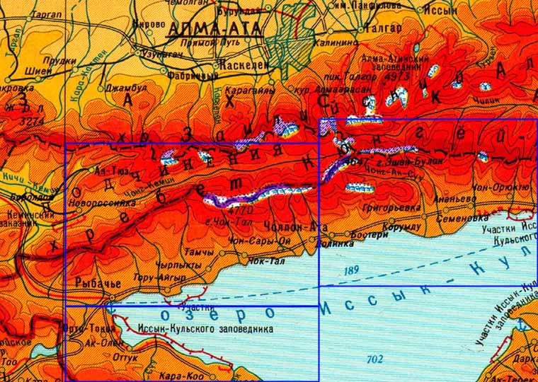 Карта россии озеро иссык куль